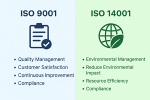 Difference between ISO 9001 and 14001